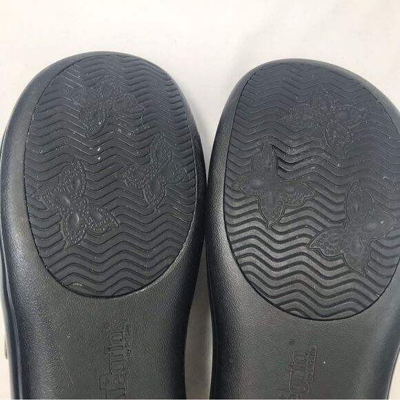 Alegria KHLOE Black Leather Buckle Side Slip On Loafer Comfort Support Shoes - Picture 12 of 16